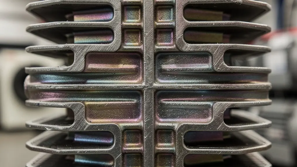 Comparaison de deux thermogrammes du même moteur à 20% et 80% de charge