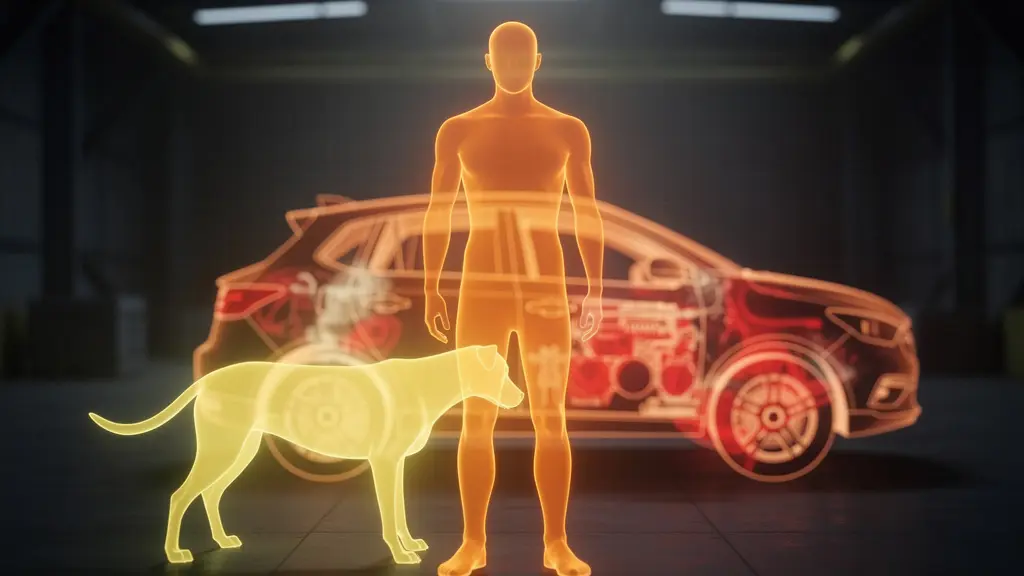 Système de détection thermique avec analyse IA distinguant humains et animaux