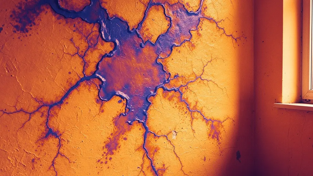 Mur intérieur analysé avec fonction isotherme montrant en couleur vive les zones humides délimitées précisément