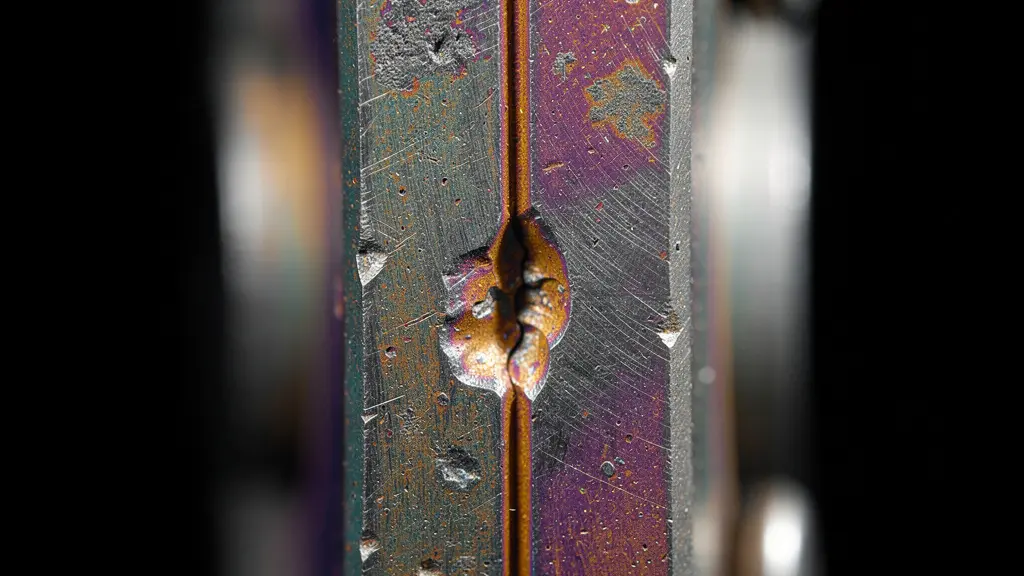 Profil thermique linéaire montrant un pic de température caractéristique d'un défaut de pitting sur une piste de roulement