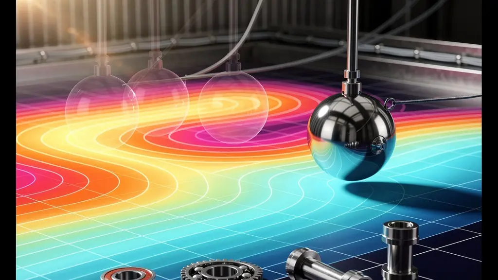 Schéma technique montrant la séquence de déclenchement entre cellule photoélectrique et caméra thermique sur convoyeur